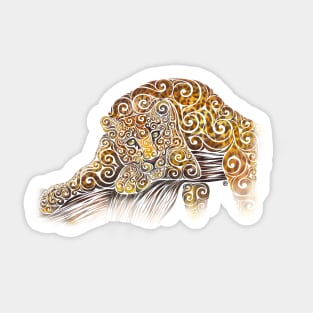 Swirly Leopard Sticker